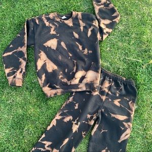 Custom - bleached loungewear set